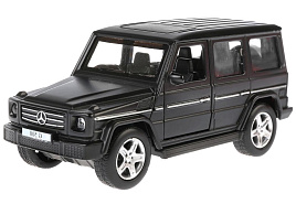 Машина металлическая G-СLASS-BK MERCEDES-BENZ G-CLASS МАТОВЫЙ 12 см, двер, багаж, черный