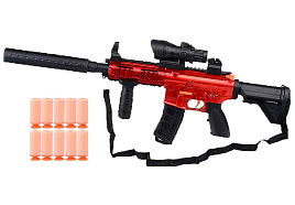 Автомат с мягкими пулями 903A глушитель, прицел