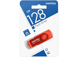 Флеш-драйв Smart Buy 128Gb SB128GB3TWR 3.0/3.1 Twist Red красный