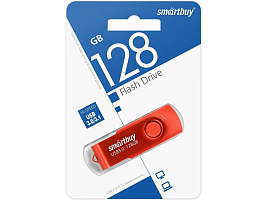 Флеш-драйв Smart Buy 128Gb SB128GB3TWR 3.0/3.1 Twist Red красный 4246