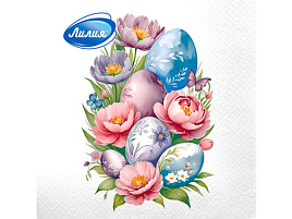 Салфетки 33*33 2-сл Лилия  20шт.Радость