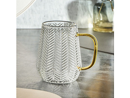 Кружка стекло 350мл B060795/3417 Плетение