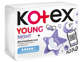 Прокладки Kotex Янг Нормал 6шт.