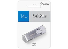 Флеш-драйв Smart Buy 16Gb SB016GB2TWW Twist White белый 0461