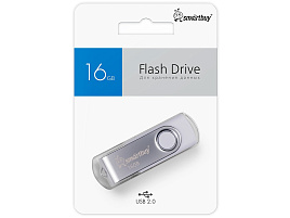 Флеш-драйв Smart Buy 16Gb SB016GB2TWW Twist White белый 0461