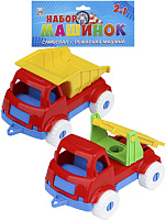 Набор машин И-5677 Самосвал+пожарная 2шт