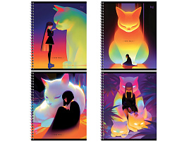 Тетрадь 96л. на спирали  Т5гр96 57661 "Неон", эконом