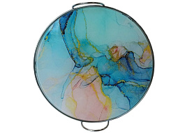 Поднос стеклянный круглый 125-0666 29,7см