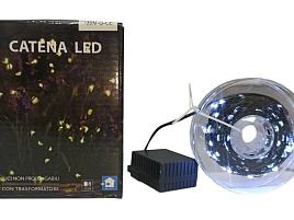 Электрогирлянда проволока 30м 300 ламп белая от сети TX300L