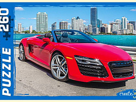 Пазл 260эл. Красный автомобиль 0562