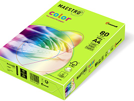 Бумага Maestro Color Neon 136334/155622 A4 80г/м 100л NEOGN зеленый