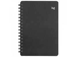 Записная книжка 60л. BG ЗК6гр60_пл 57758 А6 на гребне "Base", черная пластиковая обложка, тиснение фольгой