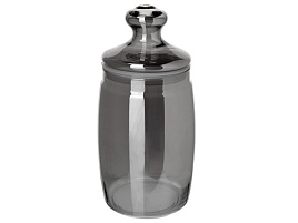 Банка для сыпучих стекло 1000мл 97425/06/6423 Сияющий графит в/уп