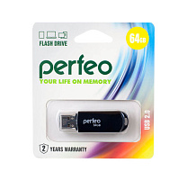 Флеш-драйв Perfeo USB 64Gb C03 черный