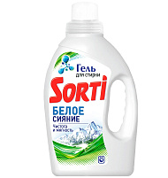 Стиральный порошок жидкий Sorti-Гель 1200мл. Белое Сияние(Казань)