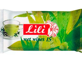 Влажные салфетки Lili 15шт Зеленый чай