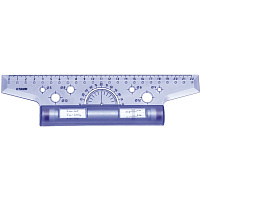 Рейсшина 22см. ЛР10 пластик. ролик
