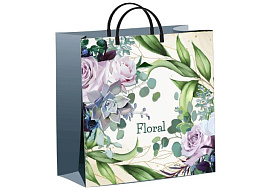 Упаковочная сумочка 30*30/0,14 Нежное очарование, мягкий пластик