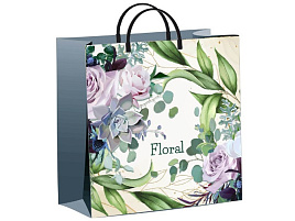 Упаковочная сумочка 30*30/0,14 Нежное очарование, мягкий пластик