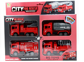 Набор инерц. 2023 Пожарная техника 4шт