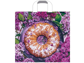 Пакет петля с пласт.ручкой 38*34 Сладкий аромат