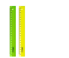 Линейка 20см. ЛН11 пластиковая, ассорти