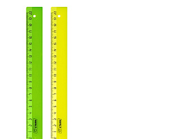 Линейка 20см. ЛН11 пластиковая, ассорти