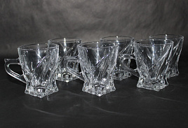 Набор кружек стекло 6шт 140мл LXZB004/3199 в/уп