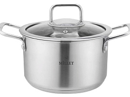 Кастрюля нержавейка 3,7л ML-5020 Millet Diva индукция
