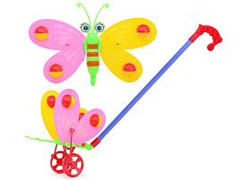 Каталка W887-1B Бабочка с шариками