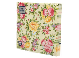 Салфетки 20л.3-х сл.Bouguet 33*33 Поле роз