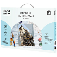 Набор для раскрашивания по номерам ТРИ СОВЫ КХ_44090 "Полнолуние", 30*40, с акриловыми красками и кистями
