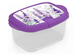 Контейнер для продуктов 0,7л Лаванда С97144 с клапаном