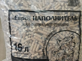 Наполнитель для кошачего туалета Древесный 16л