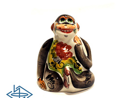 Сувенир Гжель Обезьяна цвет Кин Конг