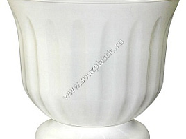 Кашпо цветочное 15л Фламинго М1491 белый с/п