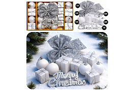 Набор новогодних украшений S2535 Счастливого Нового года 27шт