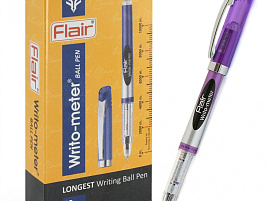Ручка Flair F-743DX Writo-Metr синяя (10000 метров)