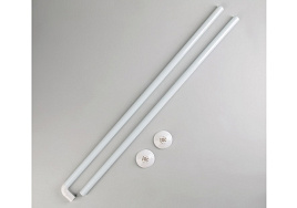 Карниз для ванной 80*80 4597691 белый г-образный