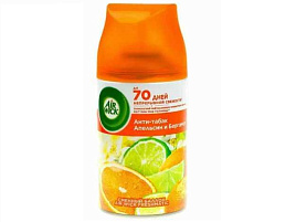 Освежитель воздуха Airwick 250мл. Смен.аэр.Антитабак/Апельсин/Бергамот