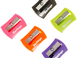 Точилка Berlingo 15022 "City Style", 1 отверстие, ассорти