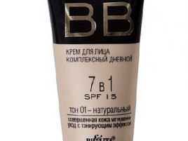 Крем тональный Белита тон 1 BB 7в1 SPF 15 30мл.дн.натур.7590