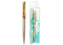 Ручка MESHU MS_94109 автоматическая "Gold sand" синяя, 1,0мм