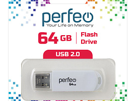 Флеш-драйв Perfeo USB 64Gb C03 белый