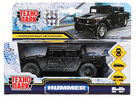 Машина металлическая SB-18-09-H1-N(SNOW)-WB HUMMER h1 ПИКАП в снегу, 12 см, дв., баг., инерц