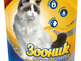 Наполнитель для кошачего туалета ЗООНИК комкующийся 5л 2586