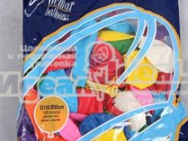 Шар надувной 12" Пастель " ассорти (100шт) 01338