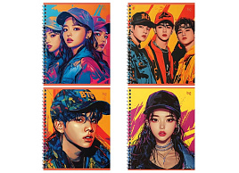 Тетрадь 96л. на спирали  Т5гр96_лм 09061 "К-рор", матовая ламинация