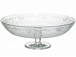 Блюдо стекло 300мм 96770 Lacy на ножке 1724 б/уп
