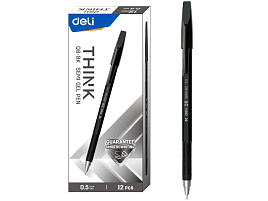 Ручка Deli Think EQ8-BK 0.7мм черные чернила